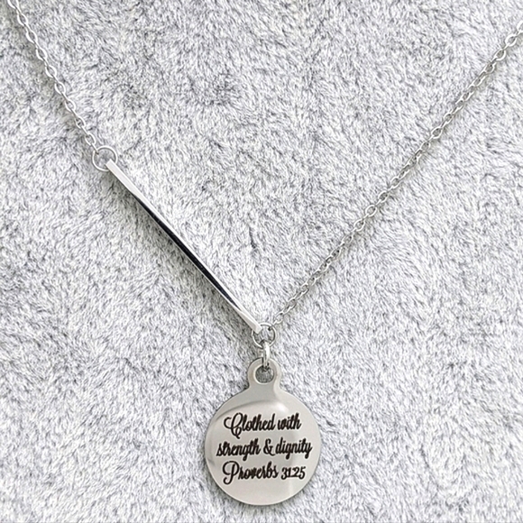 Christian Bible Verse Scripture Necklace - Picture 6 of 8
